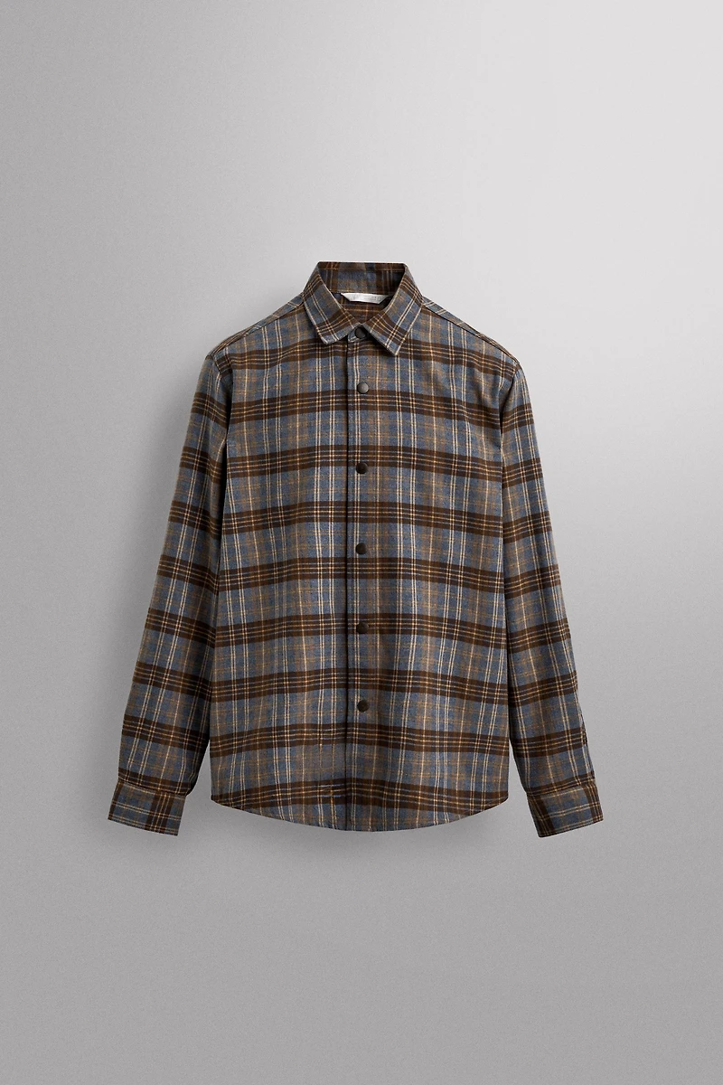 PLAID LYOCELL - WOOL SHIRT