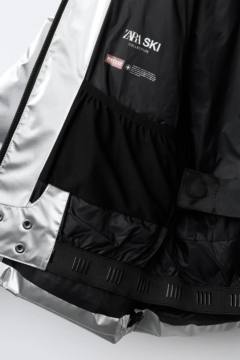 DOUDOUNE 80% DUVET ET 20% PLUME ONDULÉE WATER RESISTANT COUPE-VENT SYSTÈME RECCO® COLLECTION SKI