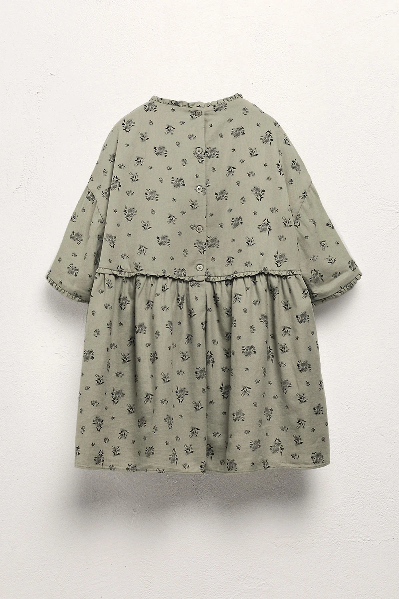 AGES 6-10 / LIMITED EDITION RUFFLED FLORAL DRESS