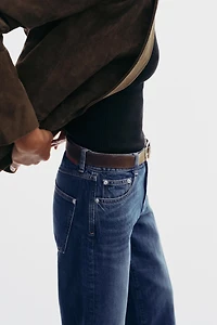 JEAN Z1975 LARGE ET COURT À CEINTURE