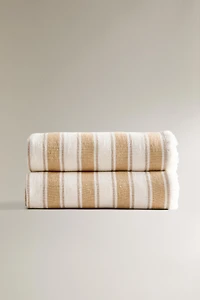 STRIPED LINEN BLANKET