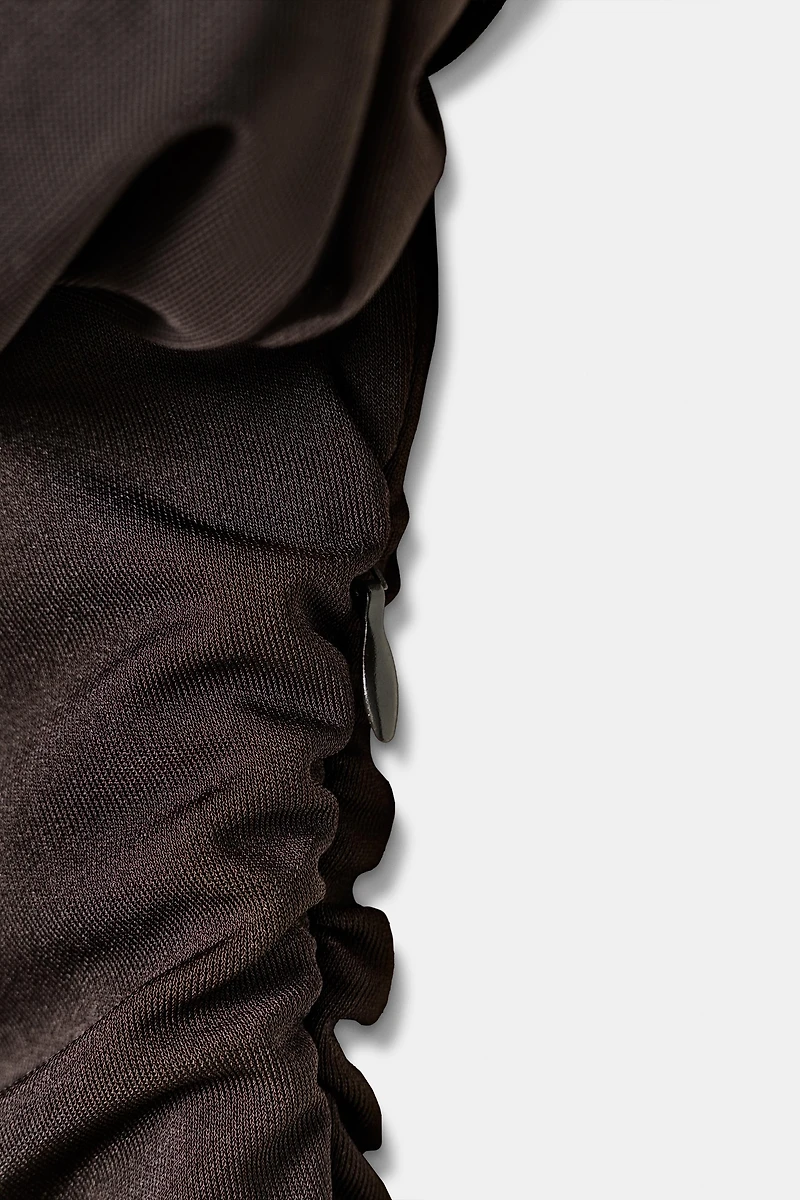 ROBE MI-LONGUE DRAPÉE BIMATIÈRE