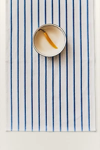 EMBROIDERED STRIPE TABLE RUNNER