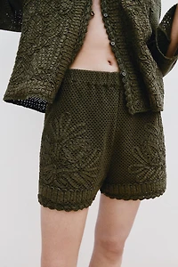 CROCHET COMBINATION SHORTS
