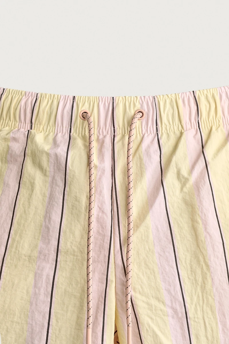MAILLOT DE BAIN MI-LONG À RAYURES