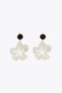 FLOWER BUTTON EARRINGS