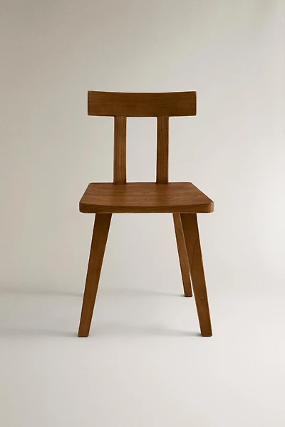 WOODEN CHAIR WITH BACKREST