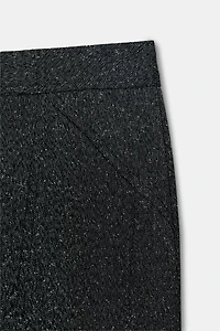 HEATHERED PENCIL MIDI SKIRT