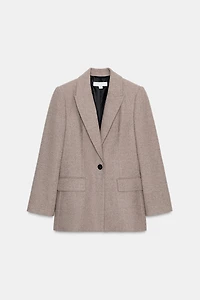 HERRINGBONE WOOL BLAZER