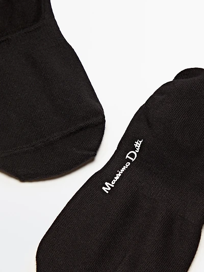 Pack of 3 pairs no-show cotton blend socks