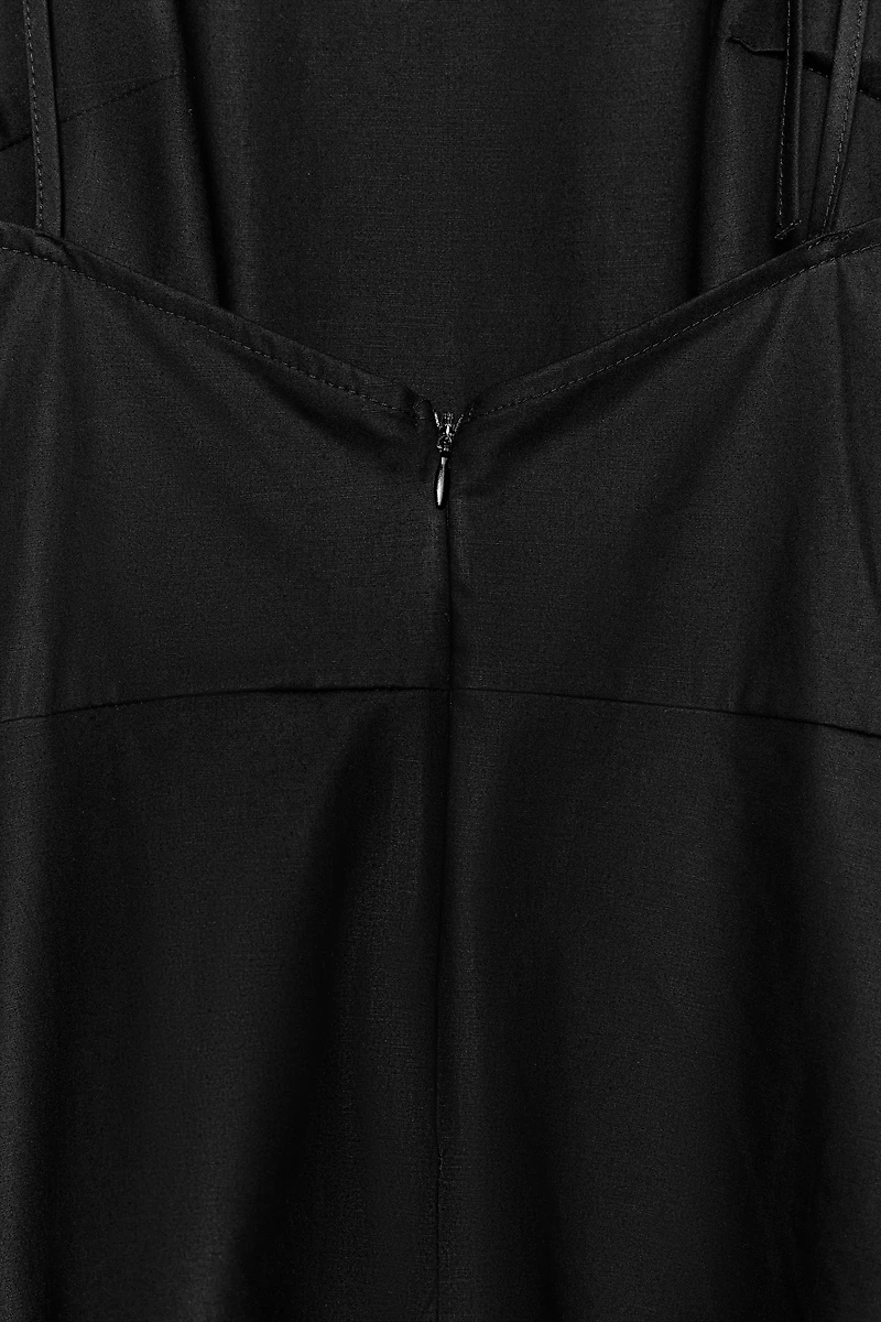 TRENCH COAT SWING MIDI DRESS