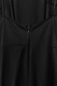 TRENCH COAT SWING MIDI DRESS