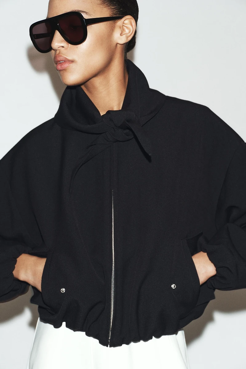 BOMBER FOULARD AMOVIBLE