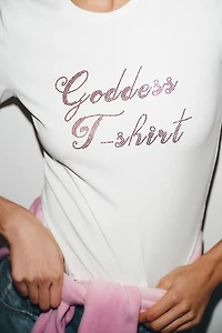 T-SHIRT INSCRIPTION STRASS