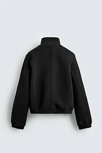 BOXY FIT NEOPRENE EFFECT JACKET