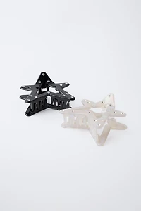 LOT DE DEUX PINCES ÉTOILES STRASS