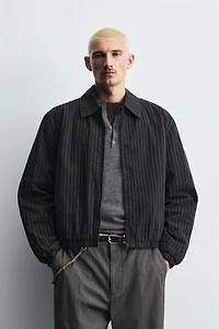 BLOUSON STRUCTURÉ À RAYURES