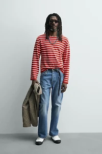 T-SHIRT JACQUARD RAYURES AARON LEVINE X ZARA