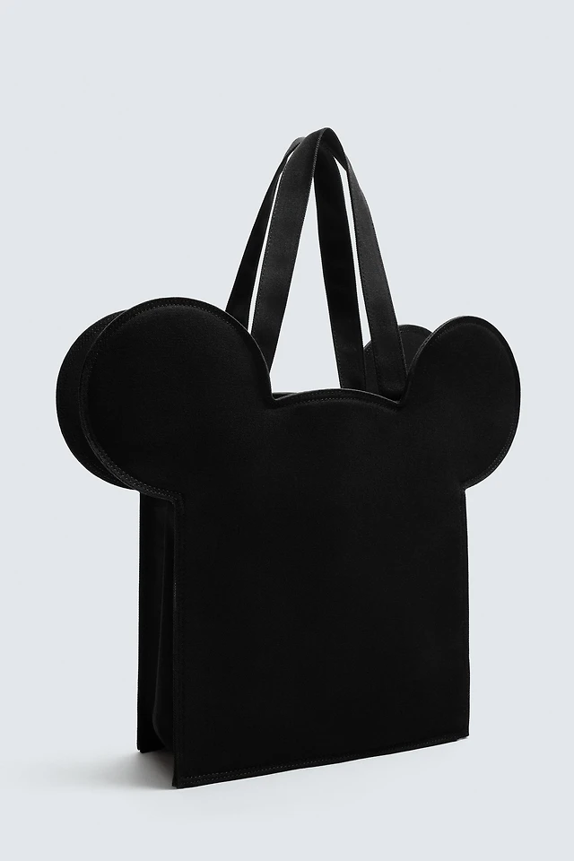 Shop Zara FAUX FUR SHOPPER BAG HARRY LAMBERT FOR ZARA X DISNEY at - Main Image