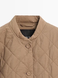 Short lightweight puffer jacket