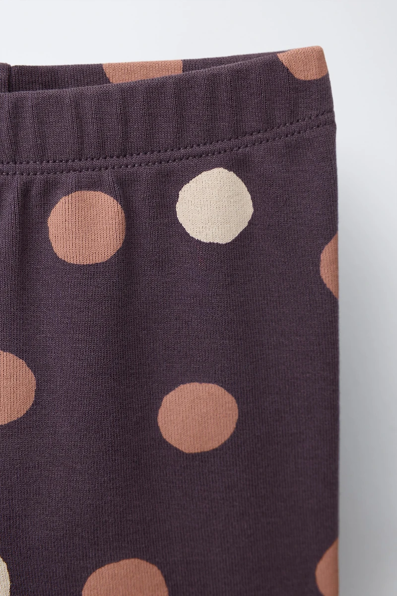 POLKA DOT SWEATSHIRT AND LEGGING SET