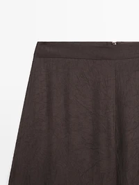 Pantalon fluide fendu