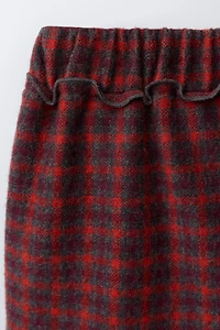 PLAID PLEATED SKORT