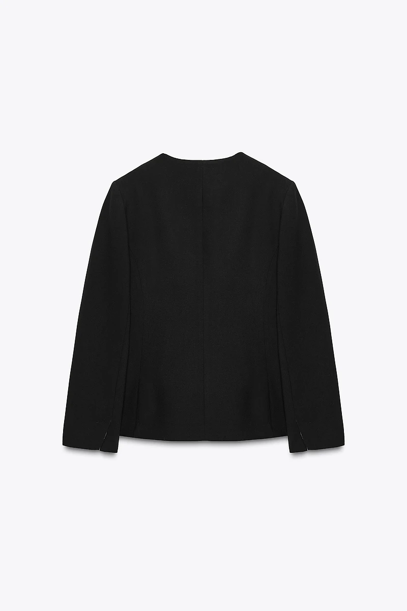 TAILORED BLAZER WITH SHOULDER PADS