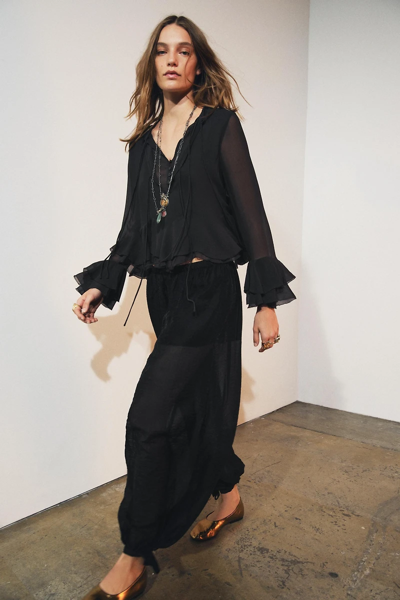 ZW COLLECTION RUFFLED SHIRT