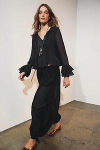 ZW COLLECTION RUFFLED SHIRT