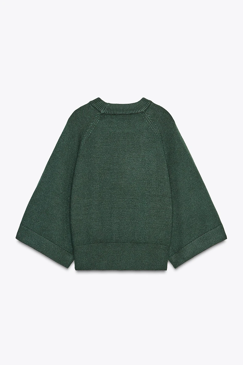 PULL EN MAILLE À MANCHES AMPLES