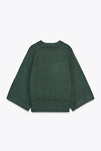 PULL EN MAILLE À MANCHES AMPLES