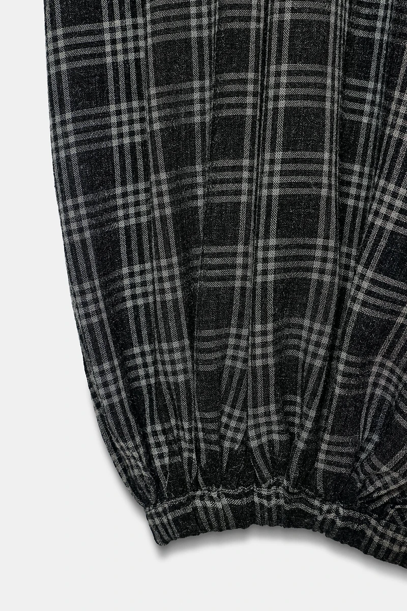 PLAID BALLOON PANTS ZW COLLECTION