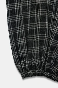 PLAID BALLOON PANTS ZW COLLECTION