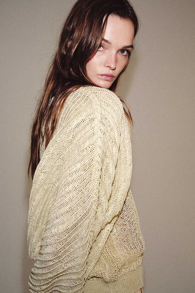 OPEN KNIT JACKET