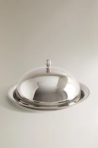 TRAY WITH STEEL DOME
