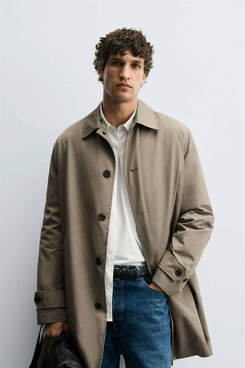 TRENCH COAT WITH REMOVABLE LINING
