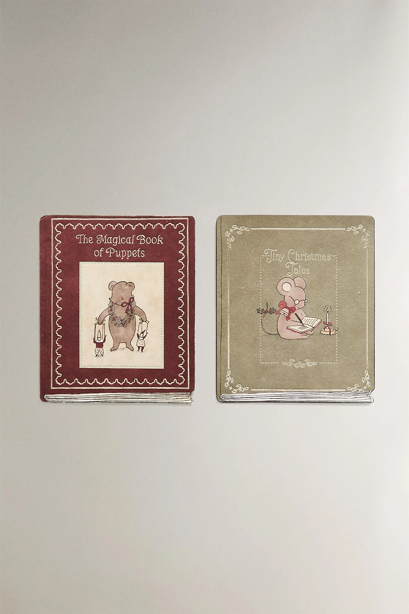 CHILDREN’S CHRISTMAS ANIMAL POSTCARD SET (SET OF 2)