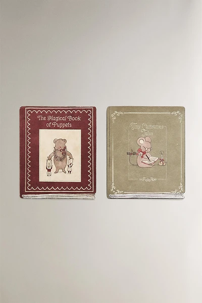 CHILDREN’S CHRISTMAS ANIMAL POSTCARD SET (SET OF 2)