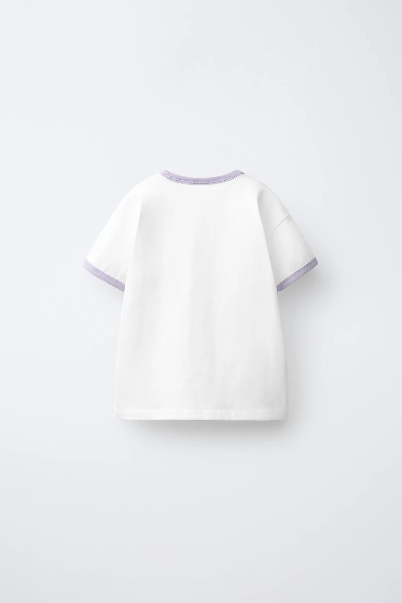EMBROIDERED CONTRAST T-SHIRT