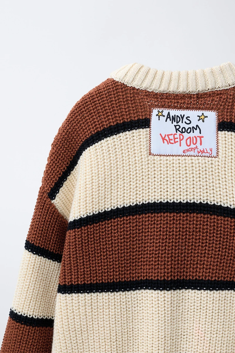 WOODY TOY STORY © DISNEY PIXAR STRIPED KNIT JUMPER
