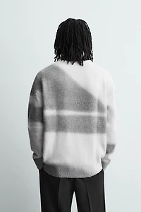 SPRAY EFFECT PRINT JUMPER