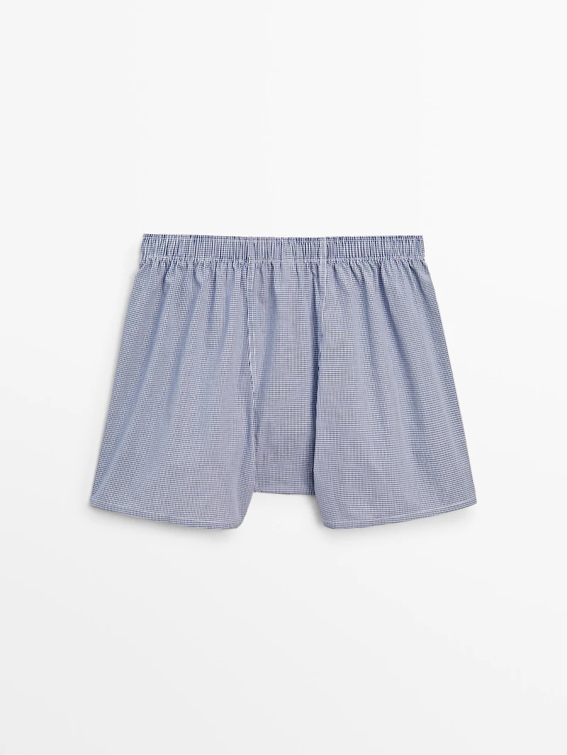 Gingham mini boxers