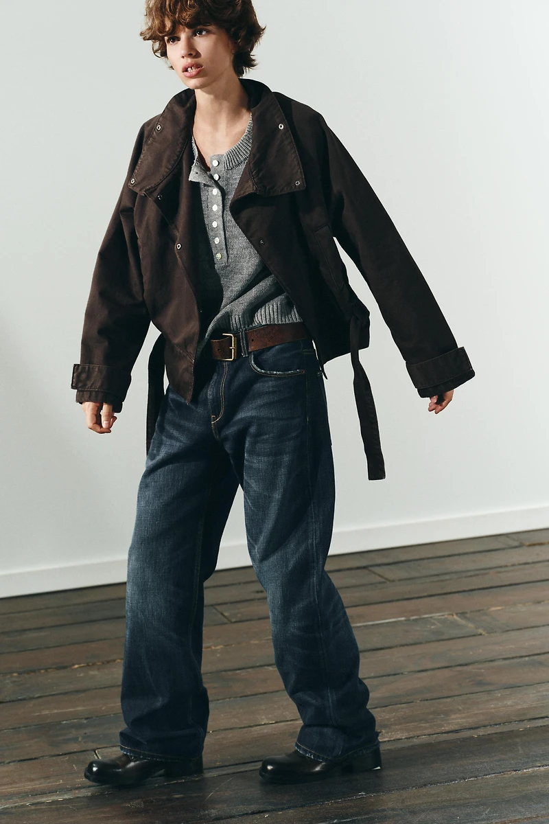 COTTON BELTED JACKET