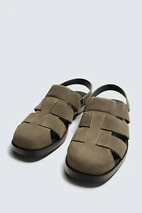 SANDALES STYLE PÊCHEUR EN CUIR