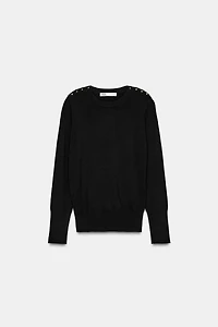 BUTTON KNIT JUMPER