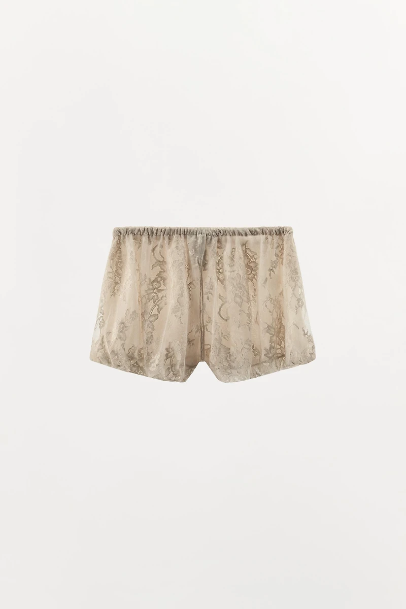 LACE BLOOMER SHORTS