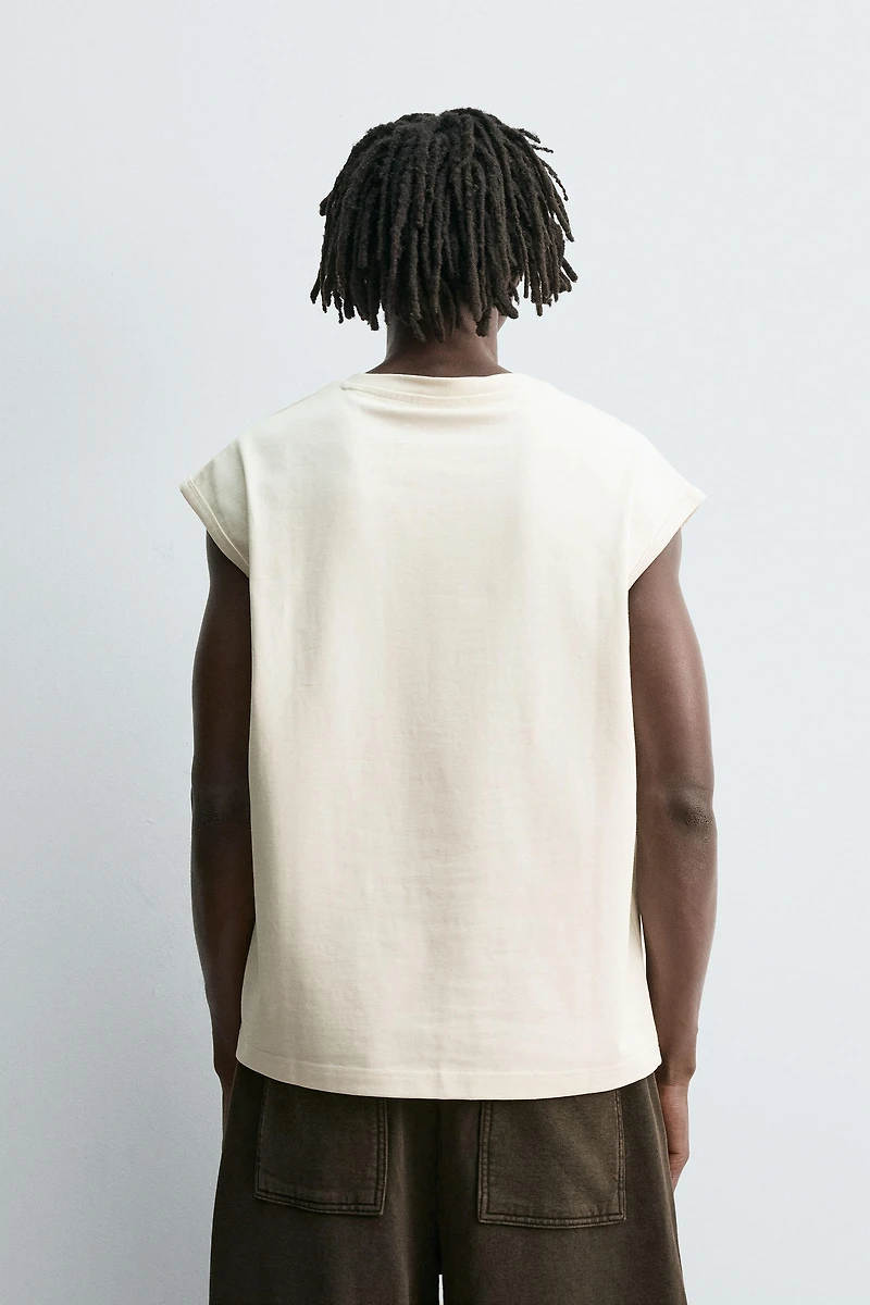NEOPRENE EFFECT TANK TOP