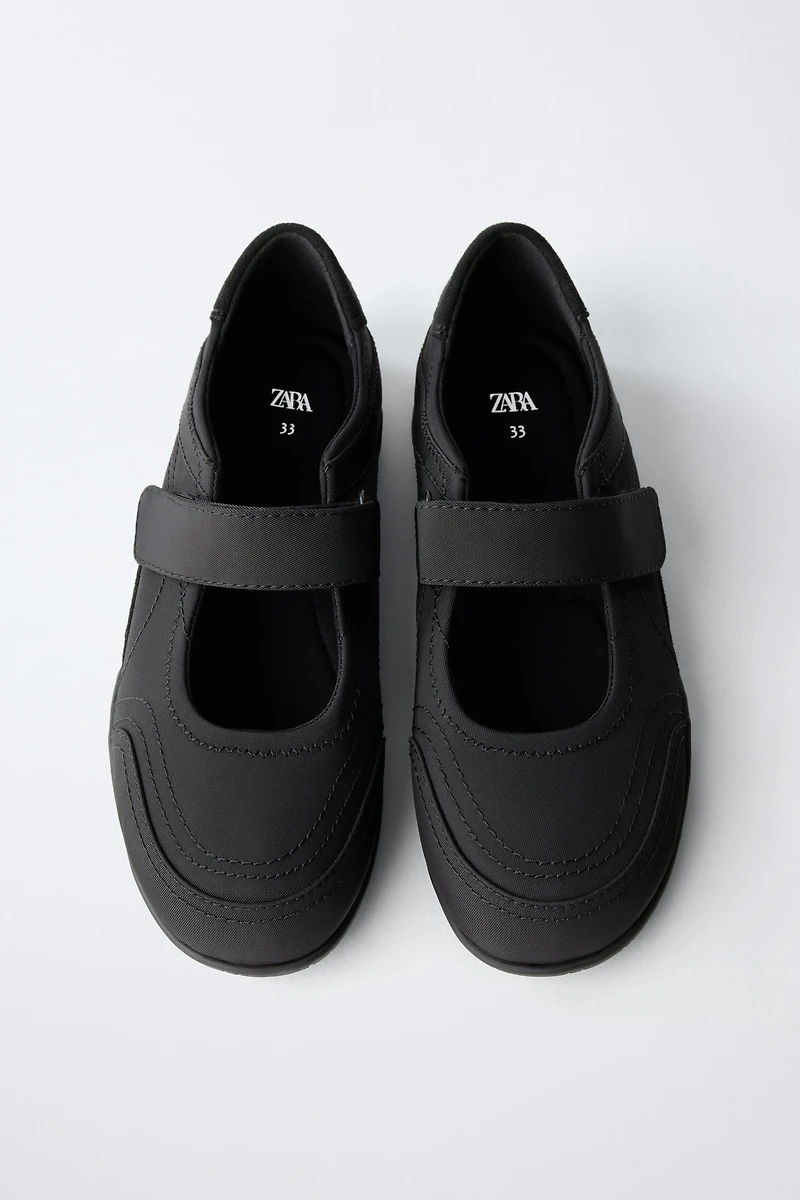 SPORTY BALLET FLATS WITH PIECES