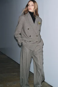 PLAID WOOL BLAZER ZW COLLECTION